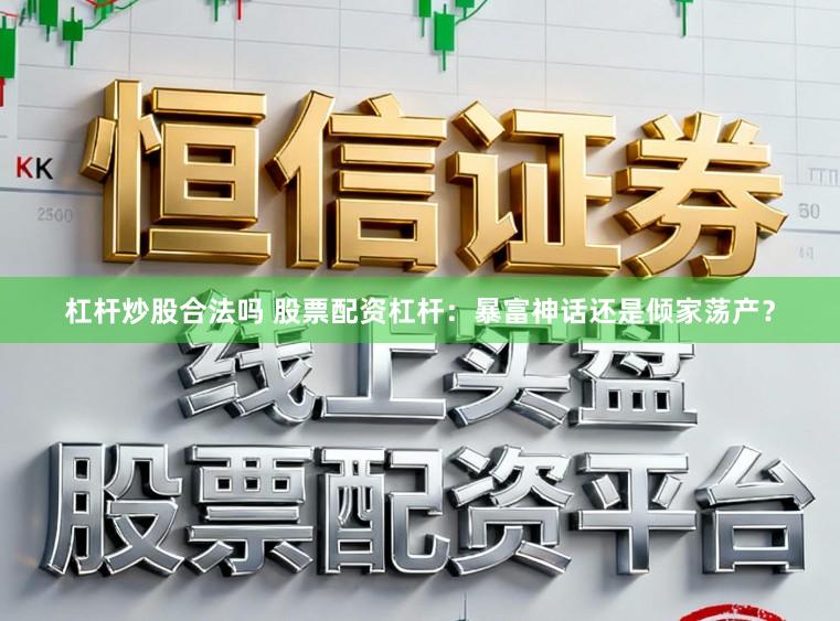 杠杆炒股合法吗 股票配资杠杆：暴富神话还是倾家荡产？